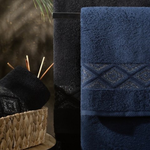 RĘCZNIK AZARI (06) 50 X 90 CM CZARNY