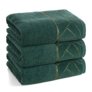 RĘCZNIK CLEO (06) 50 X 90 CM CIEMNOZIELONY