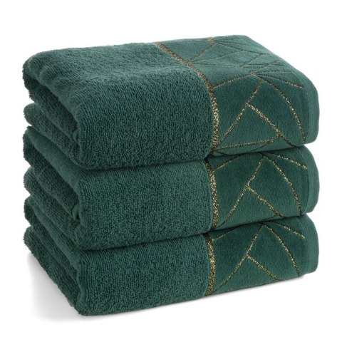 RĘCZNIK CLEO (06) 50 X 90 CM CIEMNOZIELONY