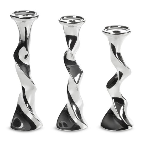 ŚWIĄTECZNA CERAMIKA O 13 X 44 CM SREBRNY