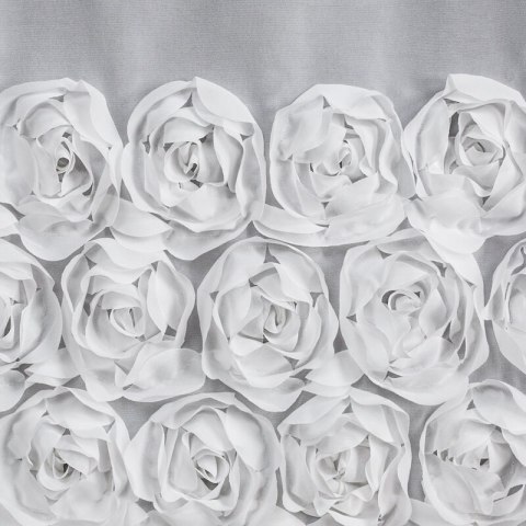 ZASŁONA GOTOWA ROSES 8 NA TAŚMIE 300 X 120 CM BIAŁY