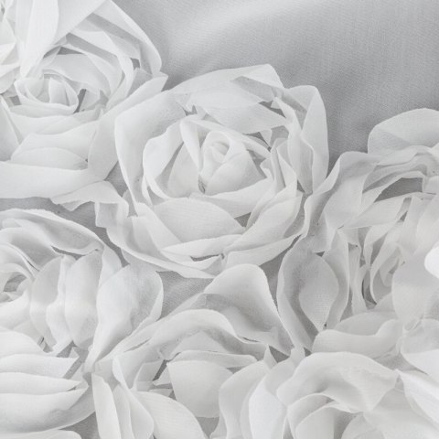 ZASŁONA GOTOWA ROSES 8 NA TAŚMIE 300 X 120 CM BIAŁY