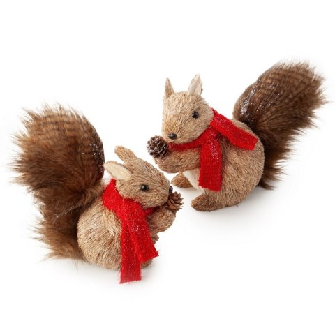 FIGURKA ŚWIĄTECZNA 17 X 10 X 20 CM BRĄZOWY