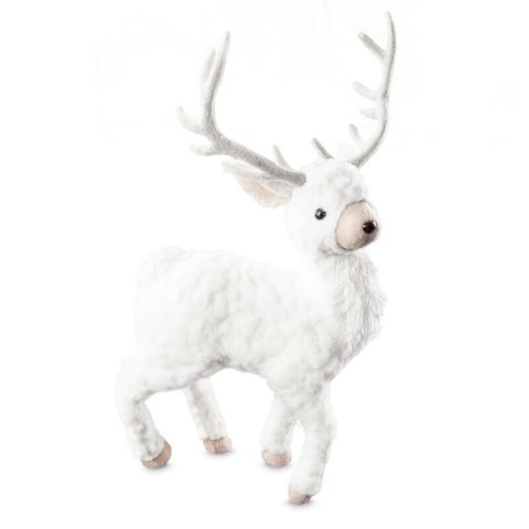 FIGURKA ŚWIĄTECZNA 27 X 13 X 48 CM BIAŁY