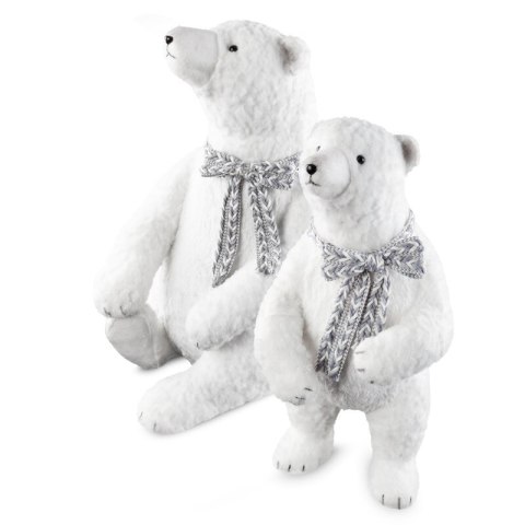 FIGURKA ŚWIĄTECZNA 28 X 27 X 53 CM BIAŁY