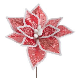 KWIAT ŚWIĄTECZNY 274 O 39 X 35 CM CZERWONY