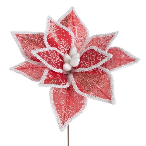 KWIAT ŚWIĄTECZNY 274 O 39 X 35 CM CZERWONY