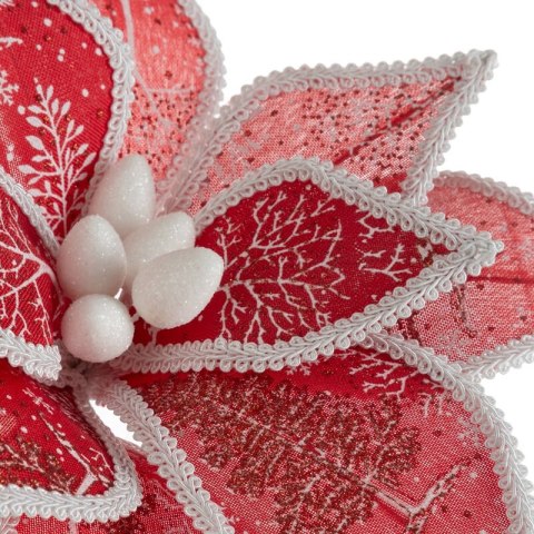 KWIAT ŚWIĄTECZNY 274 O 39 X 35 CM CZERWONY