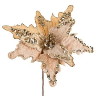 KWIAT ŚWIĄTECZNY 275 O 40 X 35 CM BEŻOWY