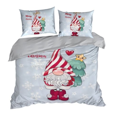 ŚWIĄTECZNY KOMPLET POŚCIELI BEINER 160 X 200 CM JASNOSZARY