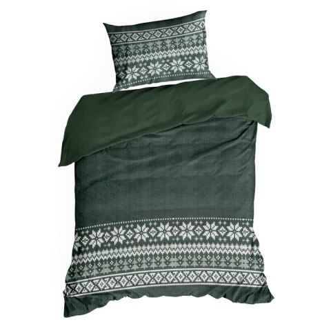 ŚWIĄTECZNY KOMPLET POŚCIELI JEREMY 220 X 200 CM ZIELONY