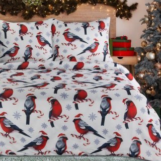 ŚWIĄTECZNY KOMPLET POŚCIELI MELODY 160 X 200 CM BIAŁY