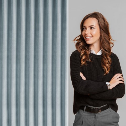 ZASŁONA GOTOWA MELANIE 125 X 270 CM SZARY