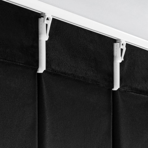 ZASŁONA GOTOWA MELANIE 80 X 270 CM CZARNY