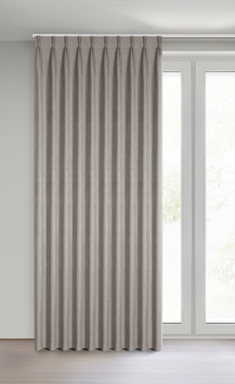 ZASŁONA GOTOWA NELISA 125 X 270 CM CIEMNOBEŻOWY