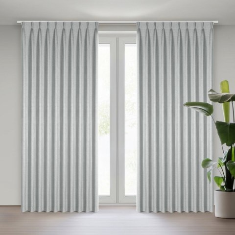 ZASŁONA GOTOWA NELISA 125 X 270 CM SREBRNY
