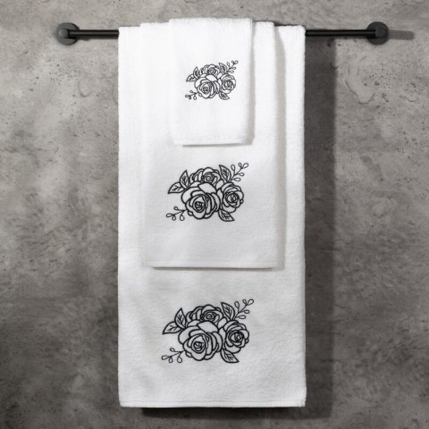 KOMPLET RĘCZNIKÓW 3 30X50 CM, 50X90 CM, 70X140 CM BIAŁY