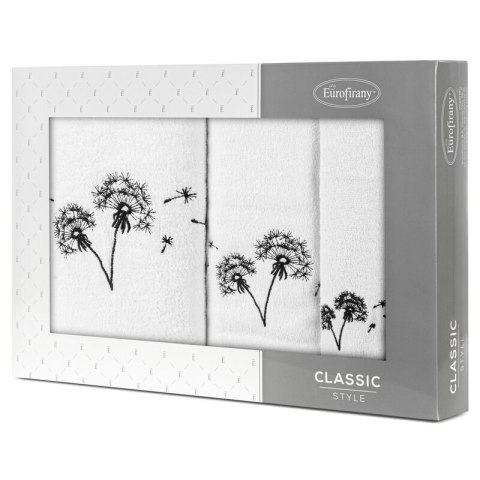 KOMPLET RĘCZNIKÓW 3 56 X 36 X 7 CM BIAŁY