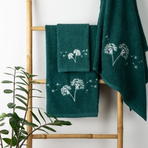 KOMPLET RĘCZNIKÓW 3 56 X 36 X 7 CM CIEMNOZIELONY