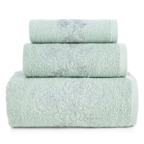 KOMPLET RĘCZNIKÓW 3 56 X 36 X 7 CM SREBRNY