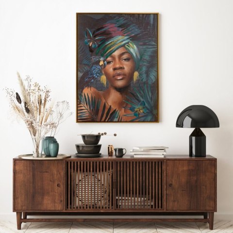 OBRAZ 467B 60X80 CM CIEMNOTURKUSOWY