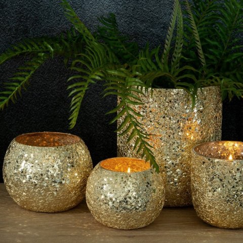 SZKŁO DEKORACYJNE MELIA (02) ZŁOTY