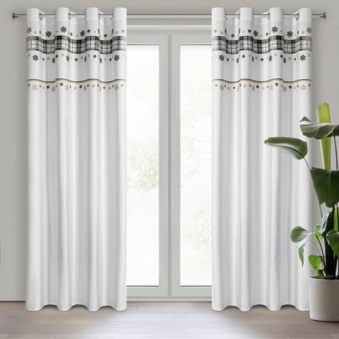 ZASŁONA ŚWIATECZNA ANGEL03 140 X 250 CM BIAŁY