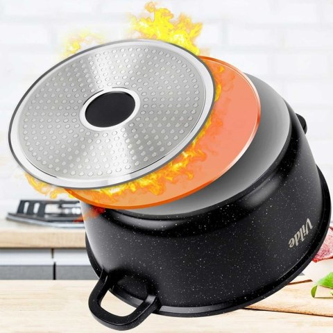 GARNEK GRANITOWY 4L 24cm Z POKRYWĄ Z AROMATYZEREM TERRUNA 199105