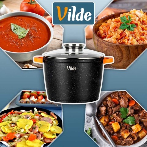 GARNEK GRANITOWY WYSOKI 6,7L 24cm Z POKRYWĄ Z AROMATYZEREM TERRUNA 199110