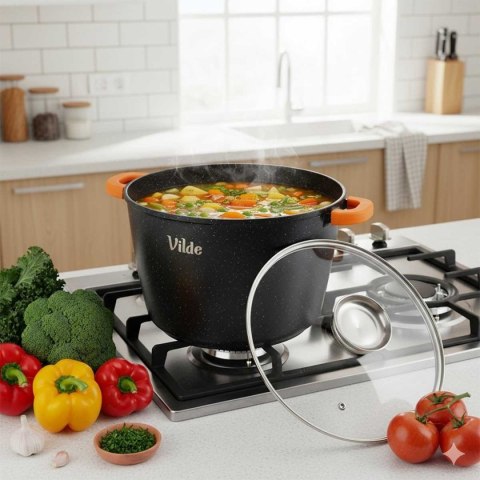 GARNEK GRANITOWY WYSOKI 9,7L 28cm Z POKRYWĄ Z AROMATYZEREM TERRUNA 199111