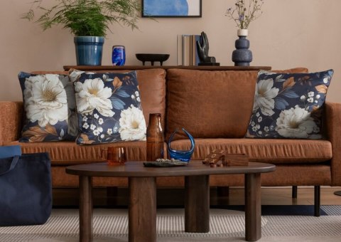 POSZEWKA FIORA2 45 X 45 CM GRANATOWY