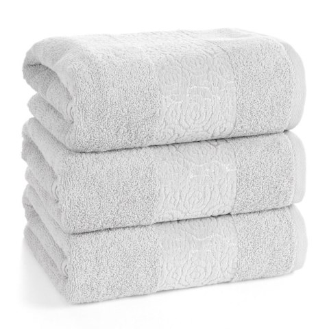 RĘCZNIK IRIS (02) 50 X 90 CM SREBRNY