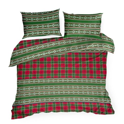 ŚWIĄTECZNY KOMPLET POŚCIELI AURORA 140 X 200 CM ZIELONY