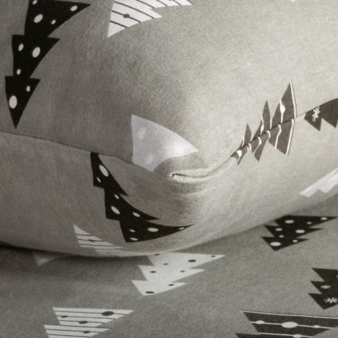 ŚWIĄTECZNY KOMPLET POŚCIELI LENON 160 X 200 CM STALOWY