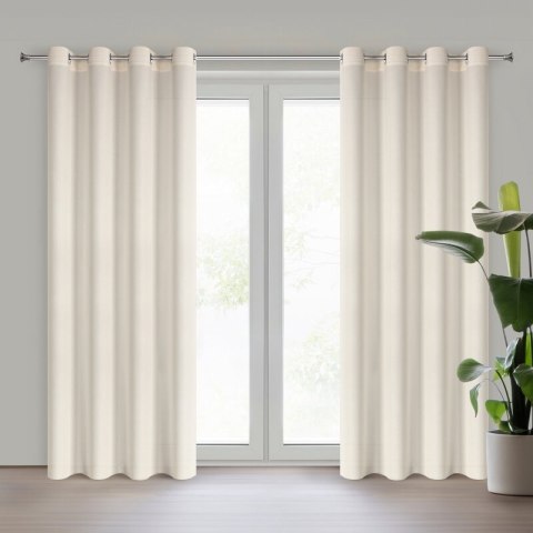 ZASŁONA GOTOWA ADELINA 140 X 250 CM KREMOWY