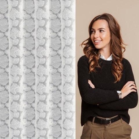 ZASŁONA GOTOWA JASMIN 1 140 X 250 CM BIAŁY