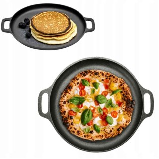 PATELNIA ŻELIWNA TALERZ DO PIZZY HAGE 30cm INDUKCJA