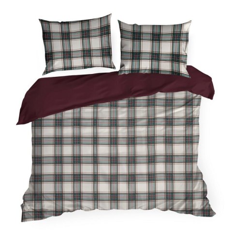 ŚWIĄTECZNY KOMPLET POŚCIELI AARON 140 X 200 CM BIAŁY