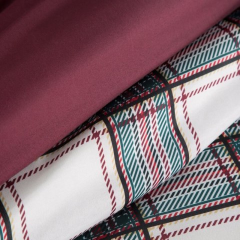 ŚWIĄTECZNY KOMPLET POŚCIELI AARON 220 X 200 CM BIAŁY