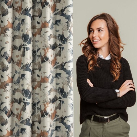 ZASŁONA GOTOWA AMBRA 140 X 250 CM GRANATOWY