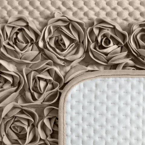 CERAMIKA ROSES 170 X 210 CM CIEMNOBEŻOWY