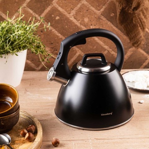 CZAJNIK STALOWY Z GWIZDKIEM 2,5L KLAUSBERG KB-7952