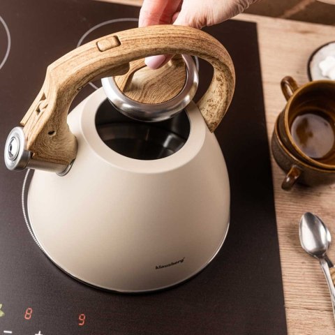 CZAJNIK STALOWY Z GWIZDKIEM 2,5L KLAUSBERG KB-7954