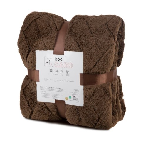 KOC D91 CARO 70 X 160 CM CIEMNOBRĄZOWY