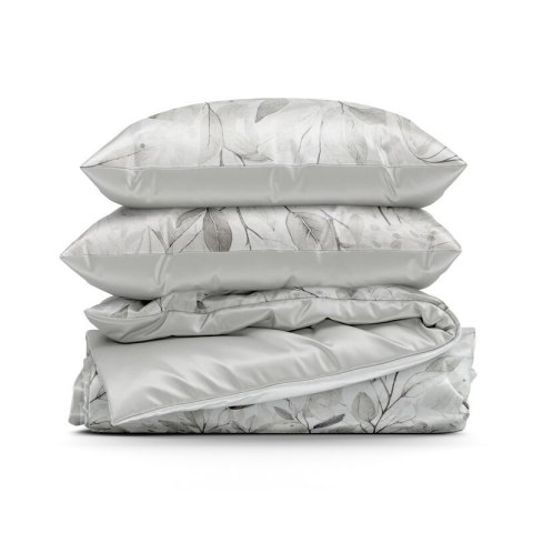 KOMPLET POŚCIELI SATYNOWEJ SPRING 63 160 X 200 CM SREBRNY