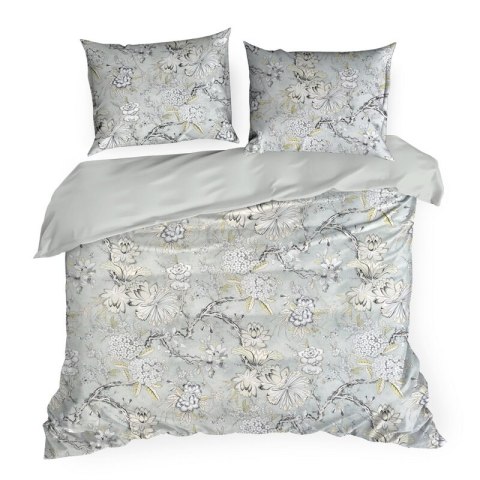 KOMPLET POŚCIELI SATYNOWEJ SPRING 72 220 X 200 CM JASNOSTALOWY