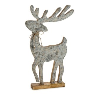 FIGURKA ŚWIĄTECZNA 143 32 X 8 X 62 CM SREBRNY