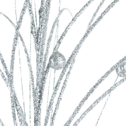 GAŁĄZKA ŚWIĄTECZNA DEKORACYJNA 266 80 CM SREBRNY