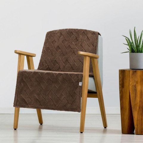 KOC D91 CARO 70 X 160 CM CIEMNOBRĄZOWY