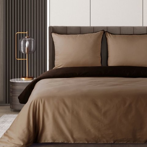 KOMPLET POŚCIELI LUNARA 160 X 200 CM JASNOBRĄZOWY